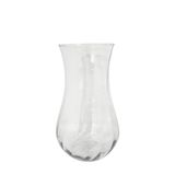 Vaso Decorativo Vidro Rigado Petúnia Médio 22cm - Mistral