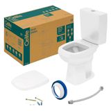 Kit Vaso Sanitário + Caixa Acoplada + Acessórios De Fixação Celite City Plus Branco