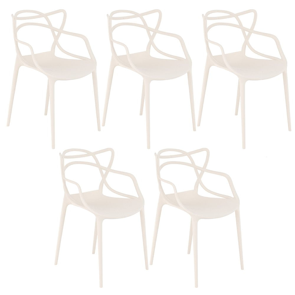 Kit 5 Cadeiras Design Jantar Cozinha Masters Allegra