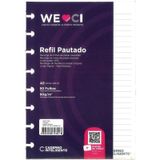 Refil Para Caderno Inteligente 90g - Pautado - 50 Folhas - Pequeno A5 - Weci