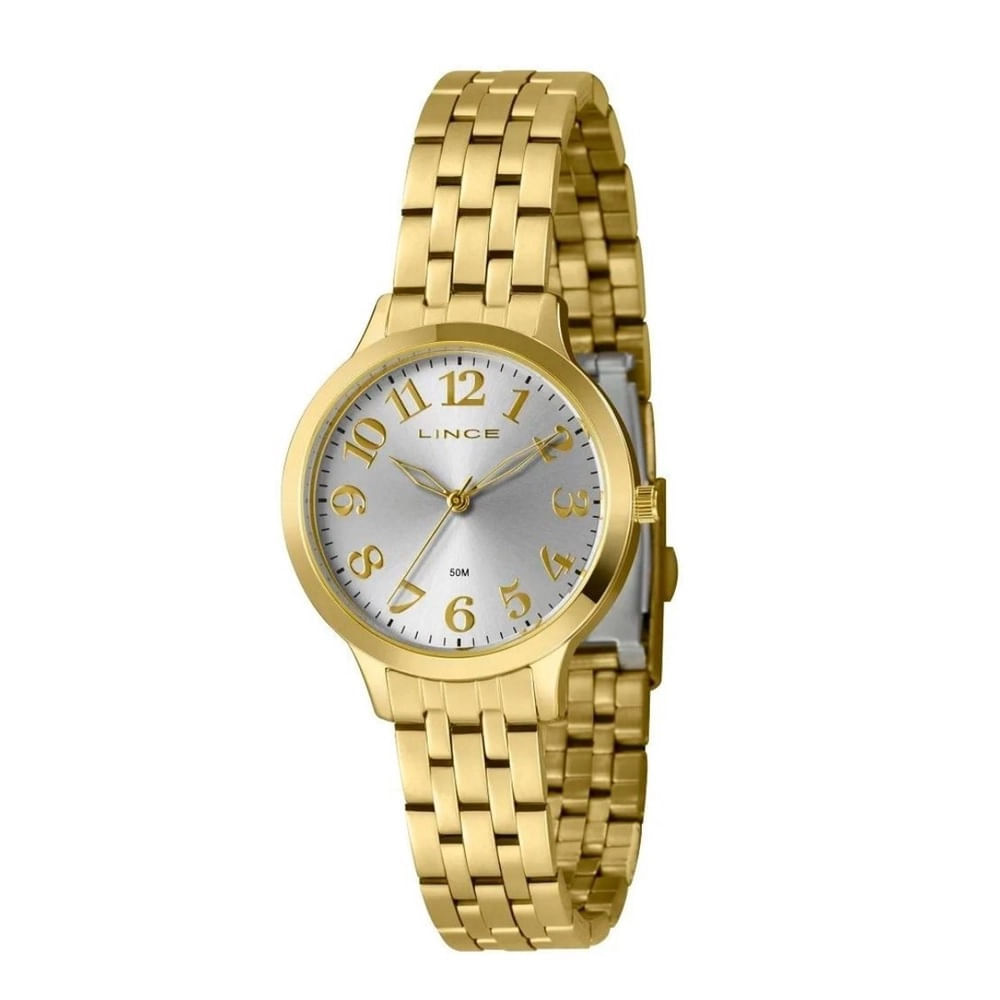 Relógio Feminino Analógico Dourado Lrg4741l34 S2kx - Lince