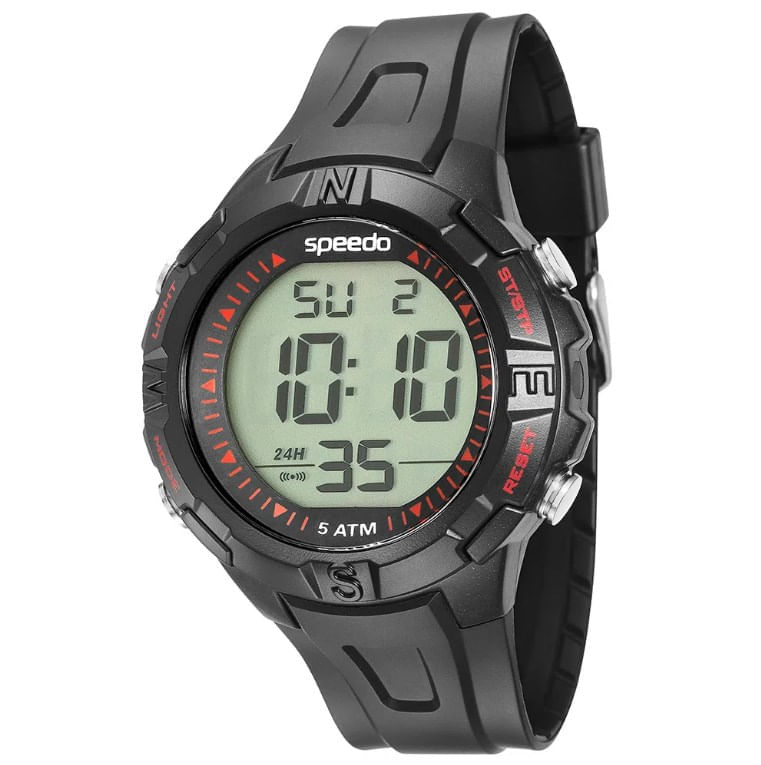 Relógio Digital Preto Masculino - 81095g0evnp2 - Speedo