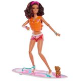 Boneca Barbie Dia De Surf - Morena - Mattel