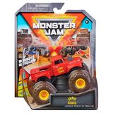 Carrinho Monster Jam 1:64 Grave Digger Red Primer - Sunny