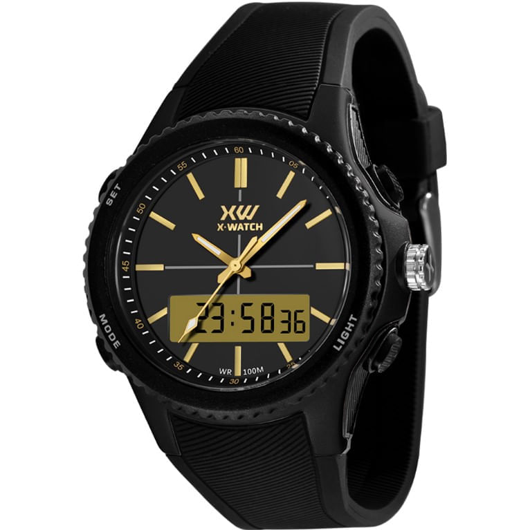 Relógio Analógico/digital Masculino Preto Xmppa340 - X-watch