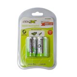 Pilha Bateria C Recarregável 2900mah 1.2v C/ 2 Unidades - Flex Gold