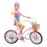 Boneca Barbie Com Bicicleta - Mattel