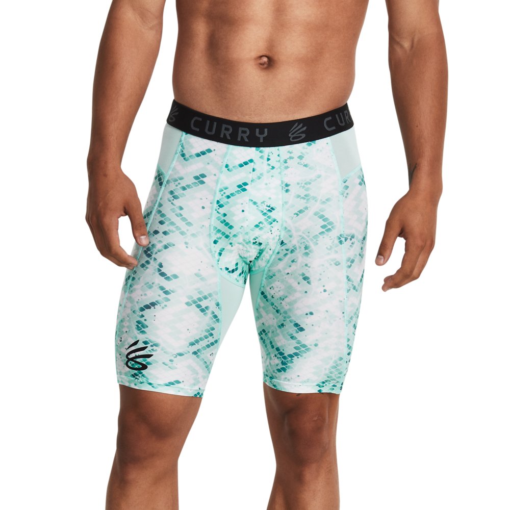 Bermuda De Compressão Masculina Under Amour Curry Heatgear Printed