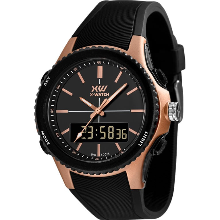 Relógio Analógico/digital Masculino Preto Xmppa338 - X-watch