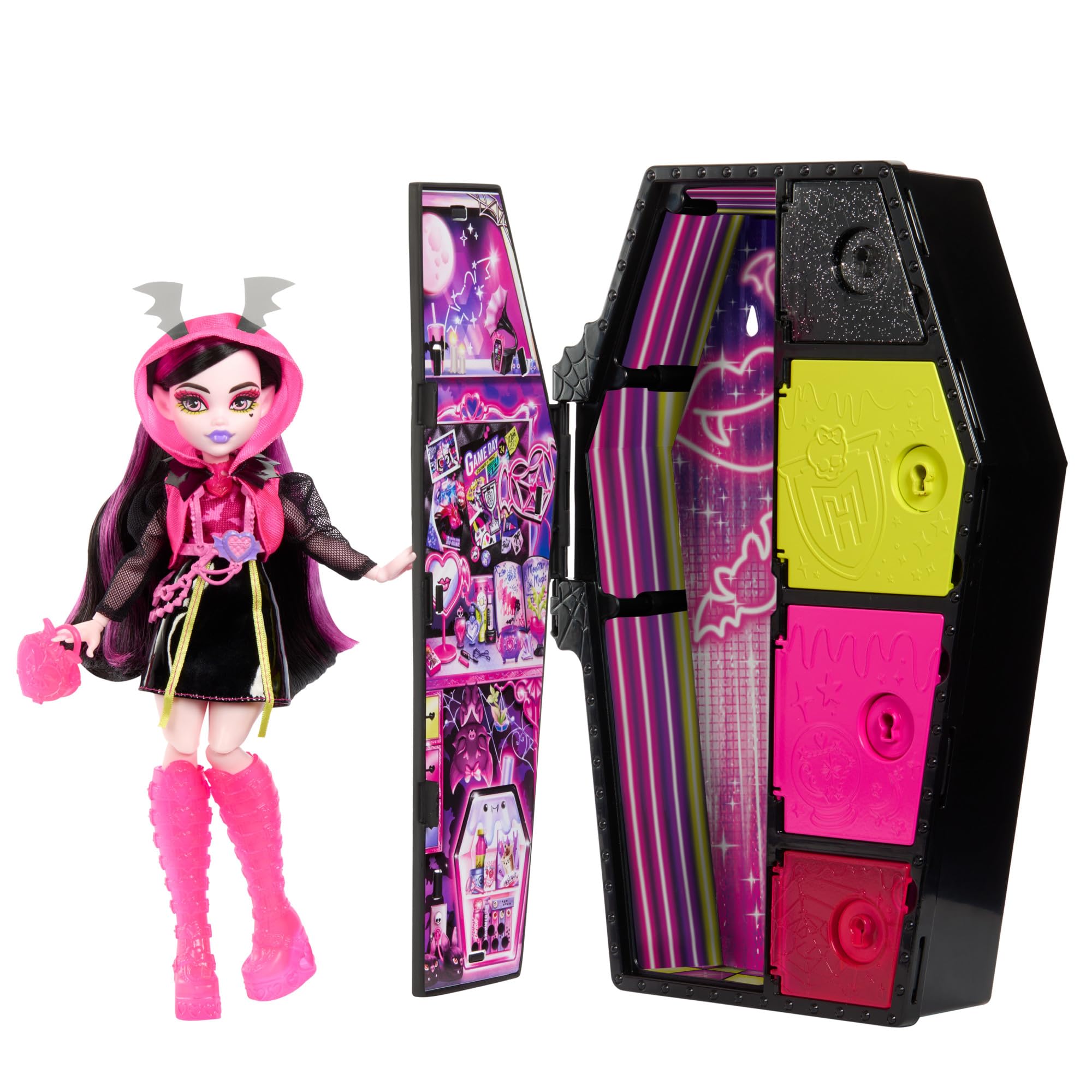 Conjunto De Moda Monster High Doll Draculaura Com Mais De 19 Surpresas