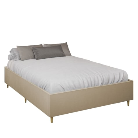 Cama Box Base Casal Queen Para Colchão De 1,58m Desmontável Toronto Dobuê