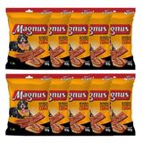 Kit Com 10 Bifinho Magnus Mastigáveis Sabor Carne Para Cães 60g