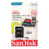 Cartao De Memoria 128 Gb Sandisk Com Adaptador