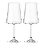 Taças De Vinho E Água Cristal 460ml Com Titânio Pleasure 2 Peças - Haus Concept