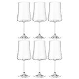 Taças De Vinho E Água Cristal 460ml Com Titânio Pleasure 6 Peças - Haus Concept 56413/101-6