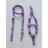 Conjunto Peitoral cachorro Smooty Pet P Listrado