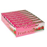 Bala Fruit-tella De Morango Mastigável Embalagem Com 16 Unidades