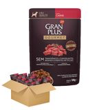 Kit 10 Ração Úmida Gran Plus Gourmet Cães Adultos Carne 100g