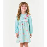 Vestido Infantil Manga Longa Trick Nick Azul 2