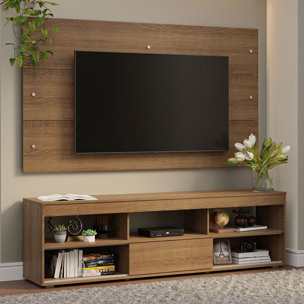 Rack Com Painel Para Tv Até 65 Polegadas Rustic Orlando Madesa