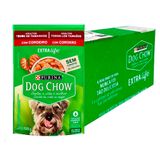 Caixa 15un Ração Úmida Dog Chow Cães Adultos Cordeiro 100g