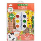 Livro-kit Ler &amp; Colorir: Fazenda