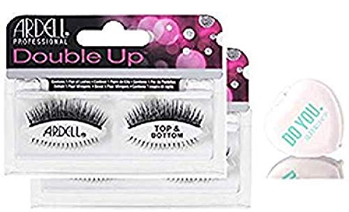 Cílios Ardell Professional Double Up, Pacote Com 2 Unidades (com Sleek C)