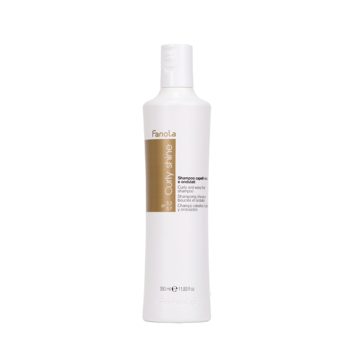 Shampoo Fanola Curly Shine Para Cabelos Cacheados E Ondulados 350ml