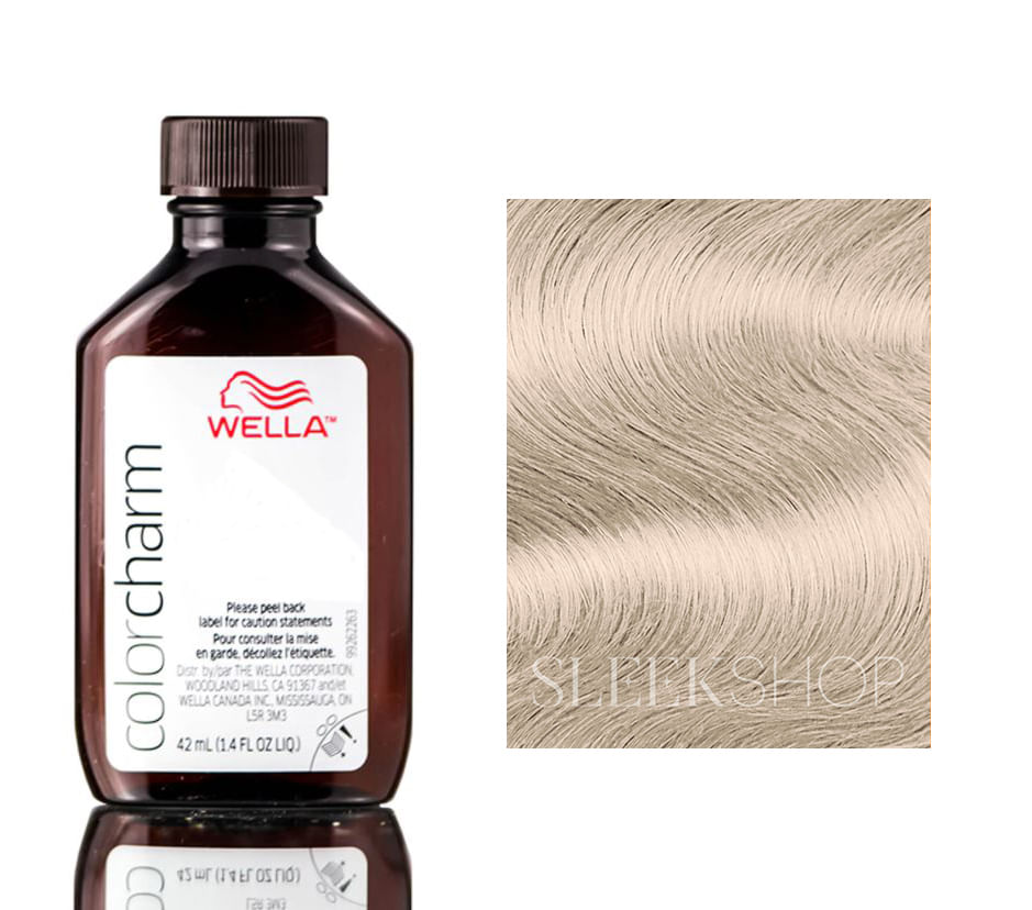 Cor De Cabelo Wella Color Charm Liquid 100% Cinza Coverage 1