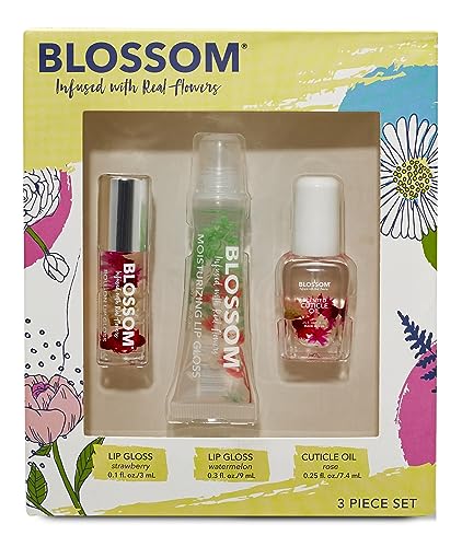 Blossom Scented Roll On Lip Gloss, Brilho Labial Hidratante