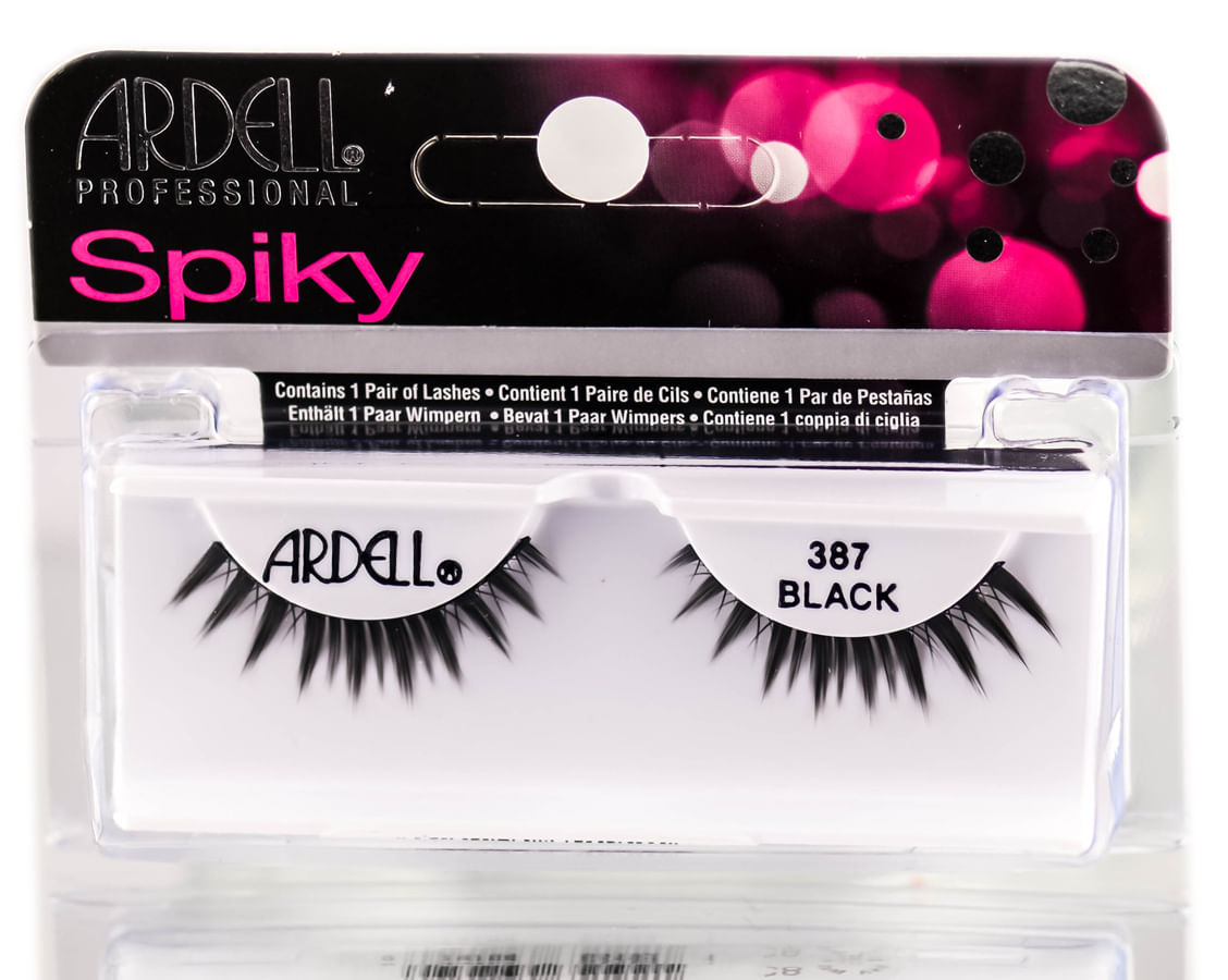 Cílios Postiços Ardell Lashes Spiky Collection Black 385/387