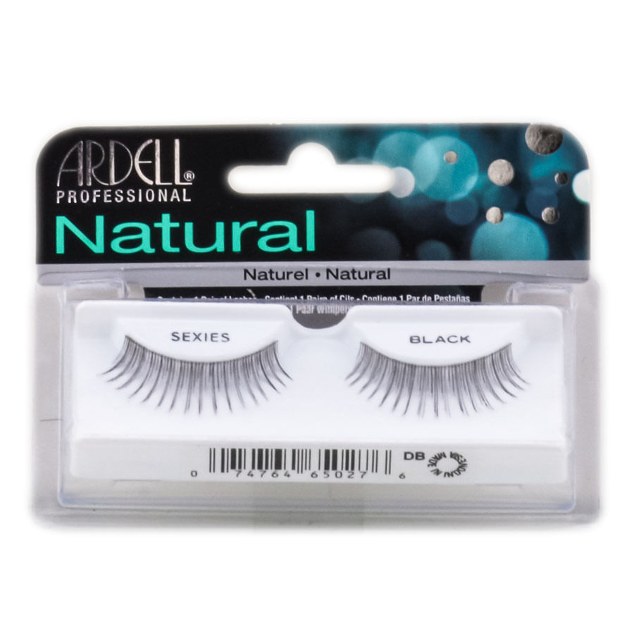 Cílios Postiços Ardell Natural Sexies Black #65027