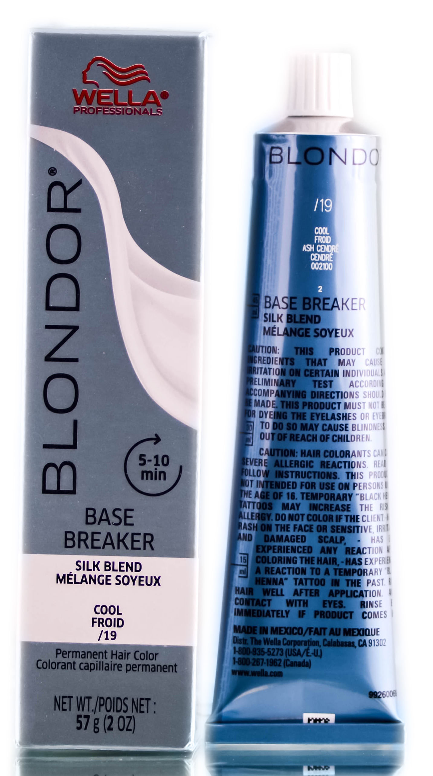 Cor De Cabelo Wella Blondor Base Breaker Silk Blend 19 Cool Ash