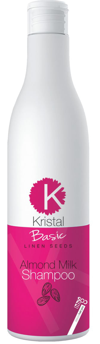 Shampoo Kristal Basic Linen Seeds Leite De Amêndoa 500ml