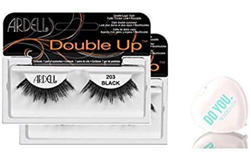 Cílios Ardell Professional Double Up, Pacote Com 2 Unidades (com Sleek C)