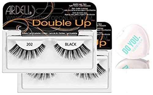 Cílios Ardell Professional Double Up, Pacote Com 2 Unidades (com Sleek C)