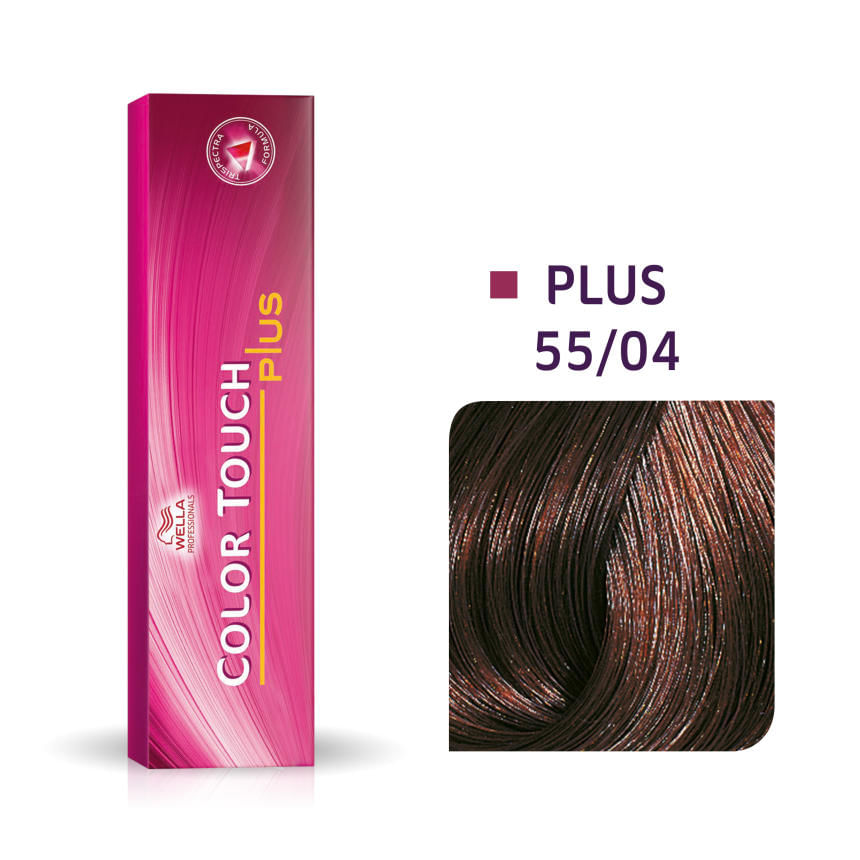 Cor De Cabelo Creme Semi-permanente Wella Color Touch Plus 55/04