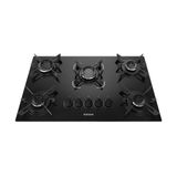 Fogão Cooktop Itatiaia Electra 5 Bocas Mesa De Vidro Preto 127/220v Trempe Aço