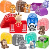 Brinquedo Didático Kmuysl Safari Animals De 1 A 3 Anos Com 20 Unidades