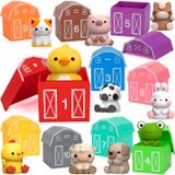 Brinquedo Didático Kmuysl Farm Animals Com Contagem E Combinação De Cores