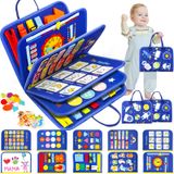 Brinquedos Sensoriais Busy Board Safeli Montessori Por 2 A 4 Anos