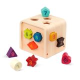 Cubo De Aprendizagem Shape Sorter Battat Com 10 Formas A Partir De 1 Ano