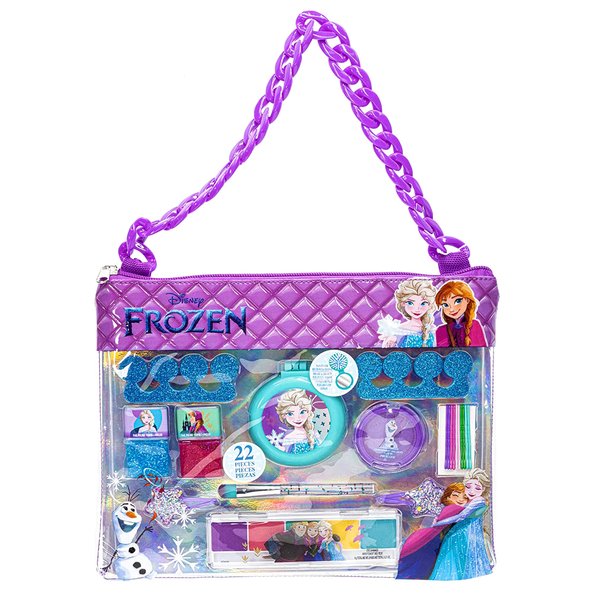 Conjunto De Maquiagem Townley Girl Disney Frozen Com Esmalte E Bolsa