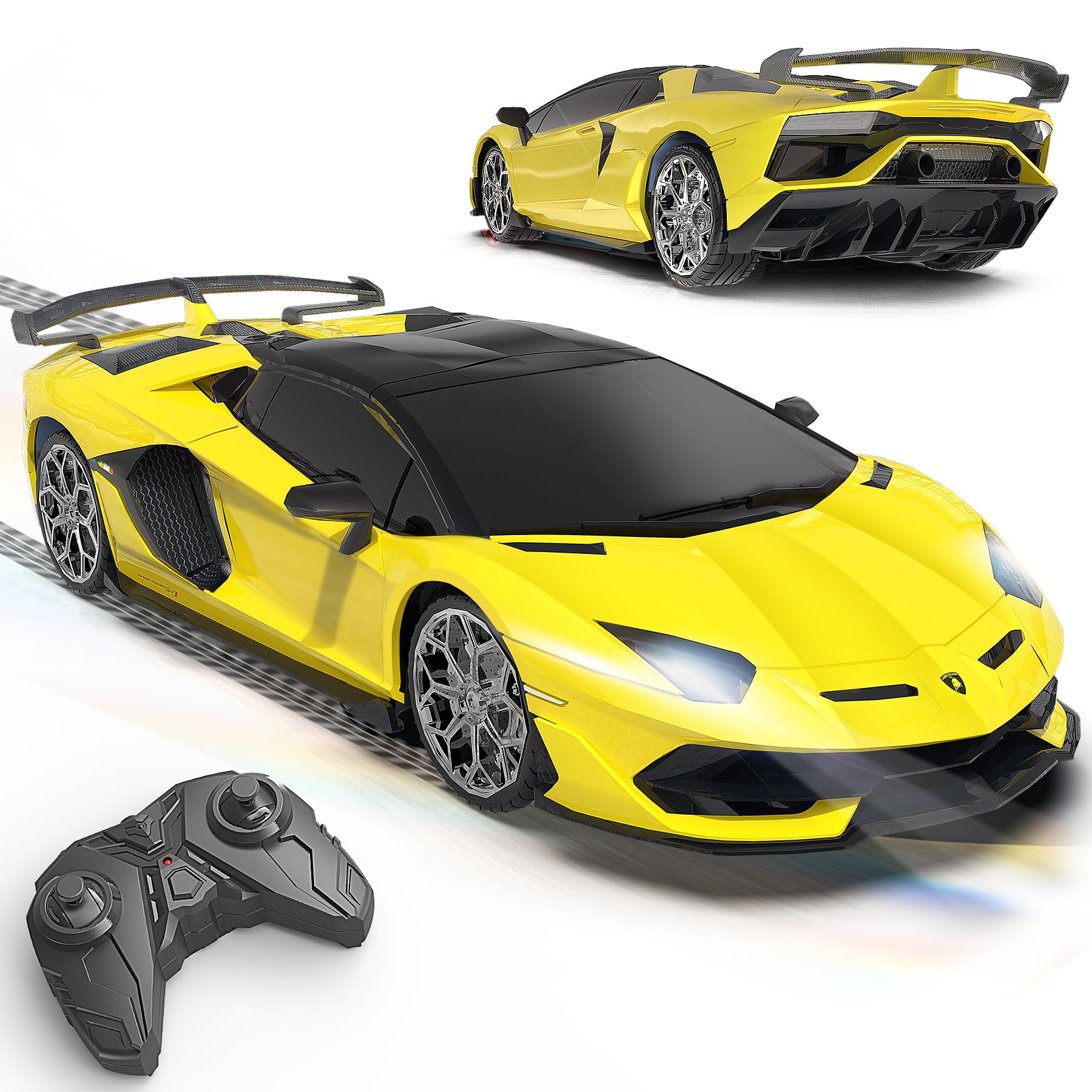 Carro De Controle Remoto Aeroquest Lamborghini 1:16 Scale Para Crianças