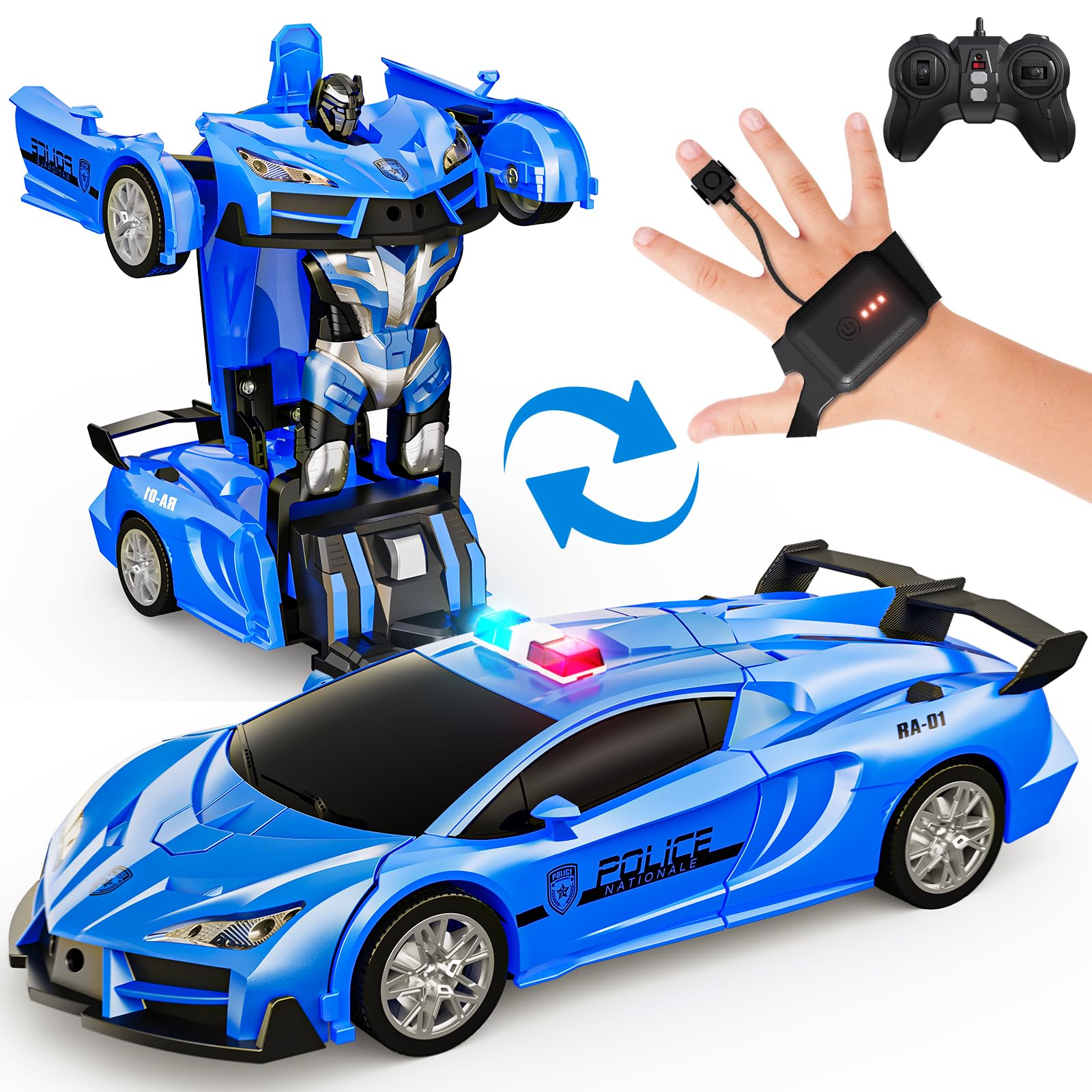 Carro De Controle Remoto Tecnock Transform Robot Com Controle De Gestos