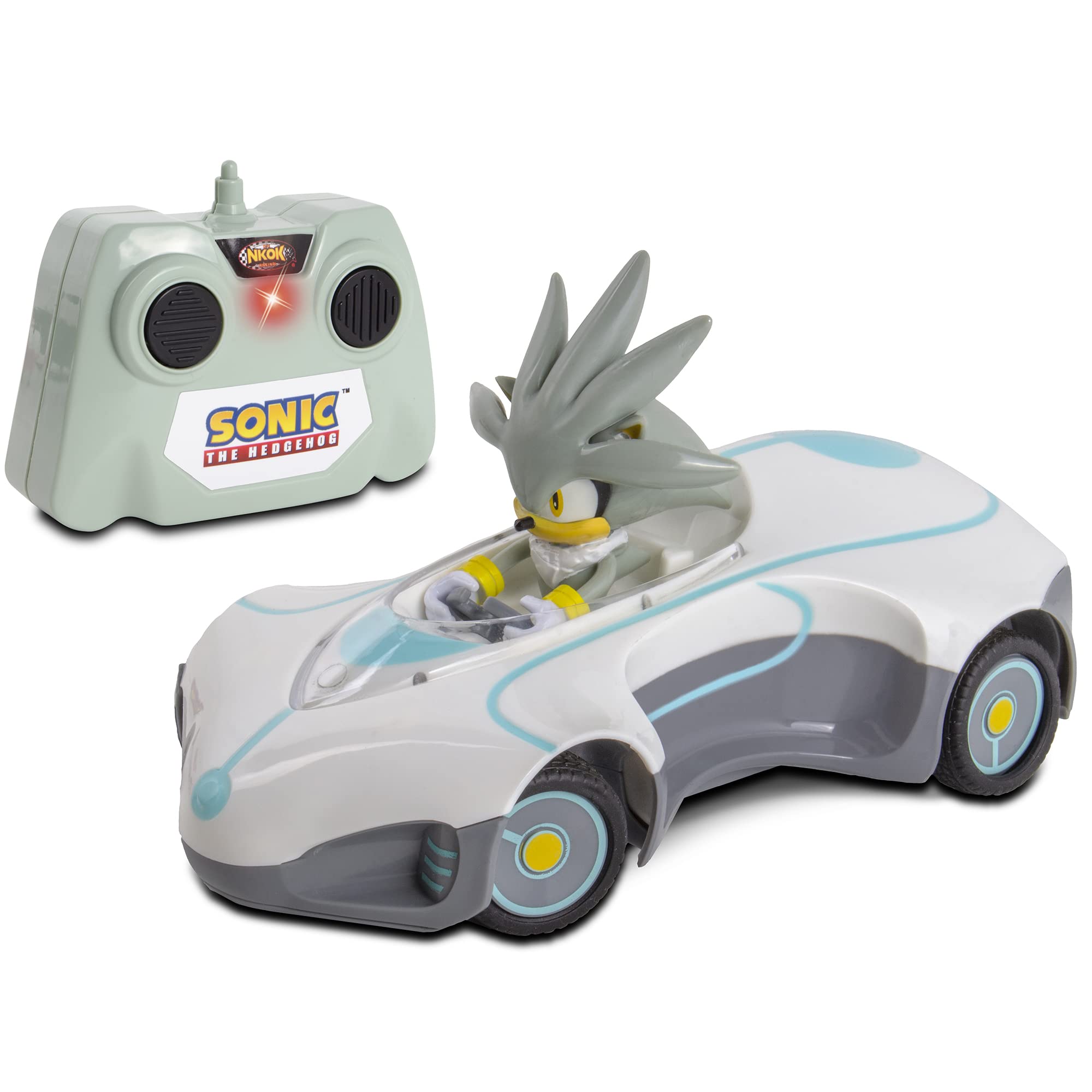 Carro Com Controle Remoto Sonic Team Sonic Racing Silver 1:28