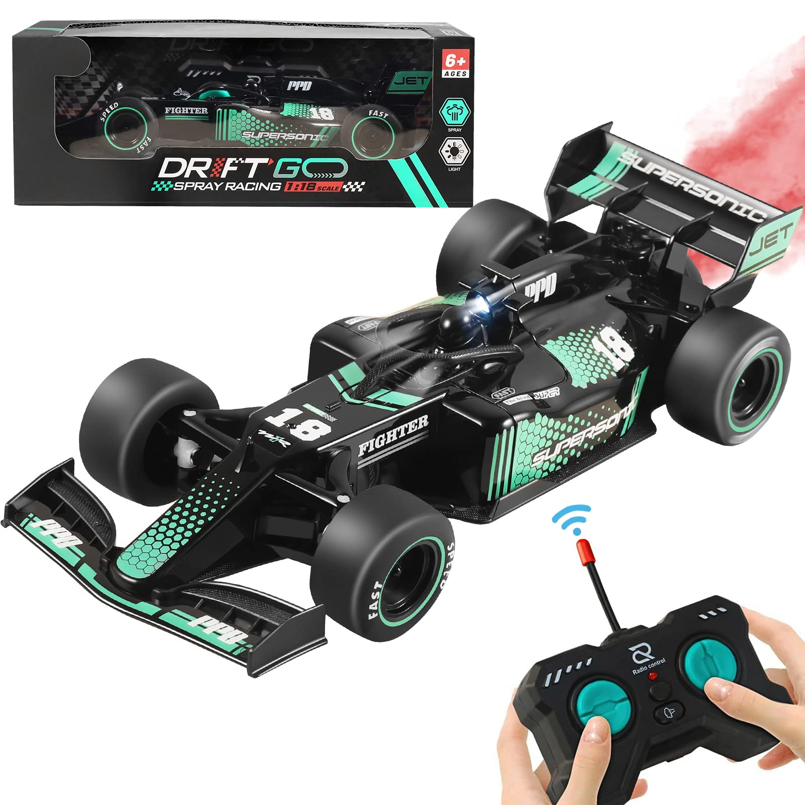 Carro De Controle Remoto Dolive F1: Escala 1:18 Para Meninos De 8 A 13 Anos