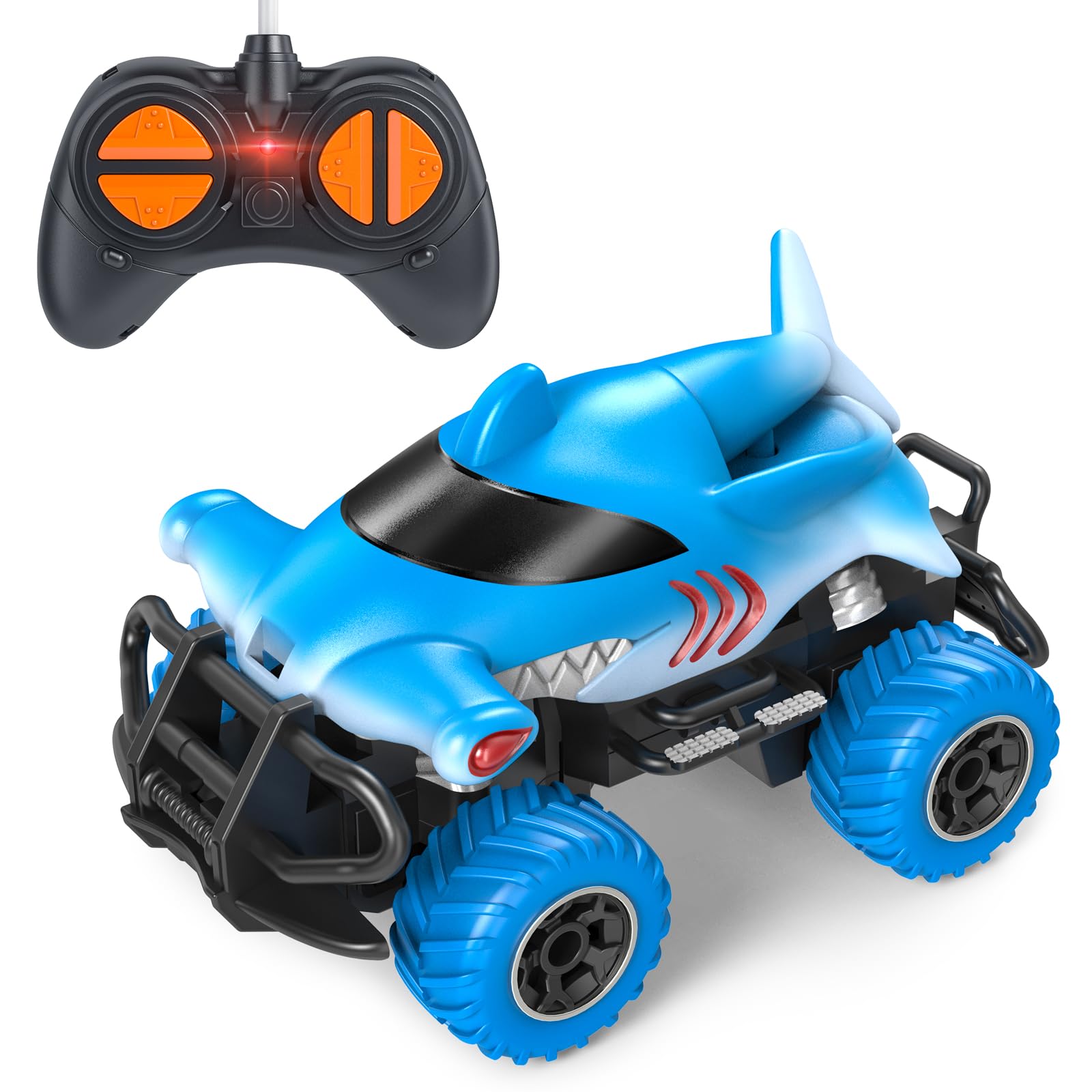 Carro De Controle Remoto Slhfpx Shark Monster Truck Para Meninos 3-5