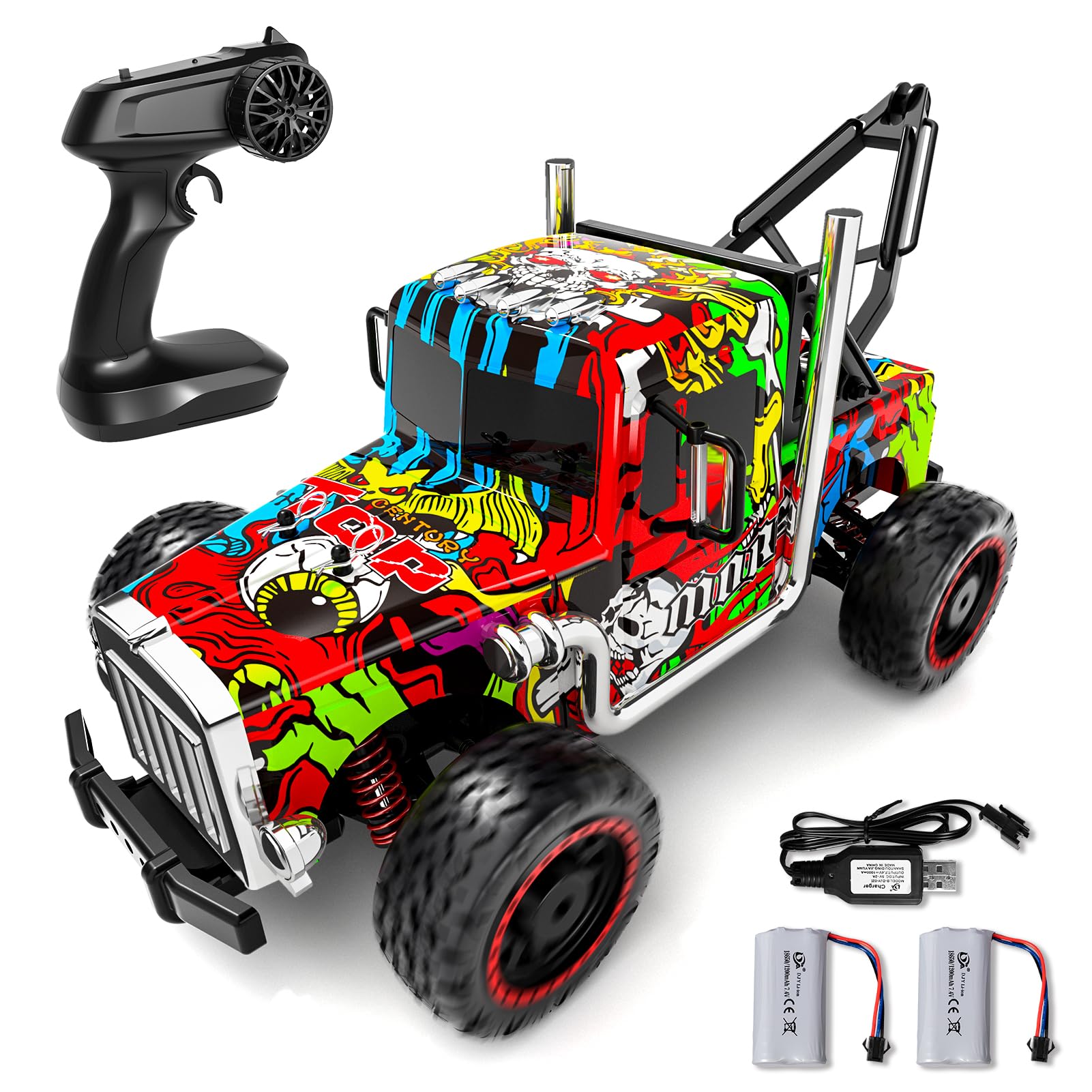 Carro De Controle Remoto Rc Truck Ci Vetch Kids Hobby Em Escala 1:16