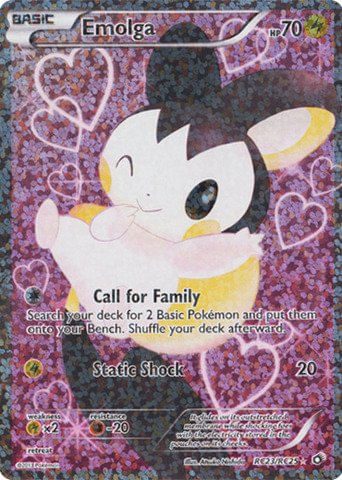 Cartas Colecionáveis Pokémon Emolga Super Holo Rare Legendary Treasu